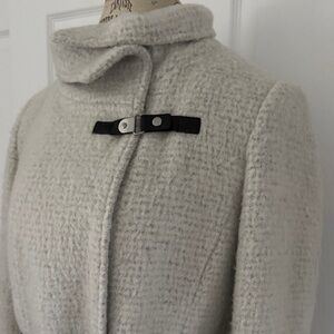 Cole Haan Coat with black faux leather details